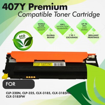 Samsung 407 Yellow Premium Compatible Toner Cartridge