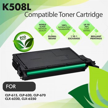 Samsung CLT-K508L Black Premium Compatible Toner Cartridge
